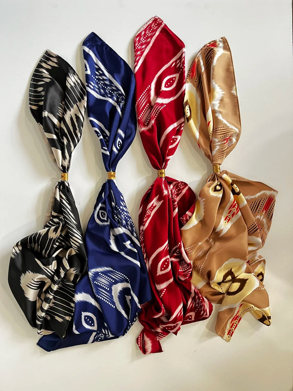 7 Miles Silk Satin Scarves